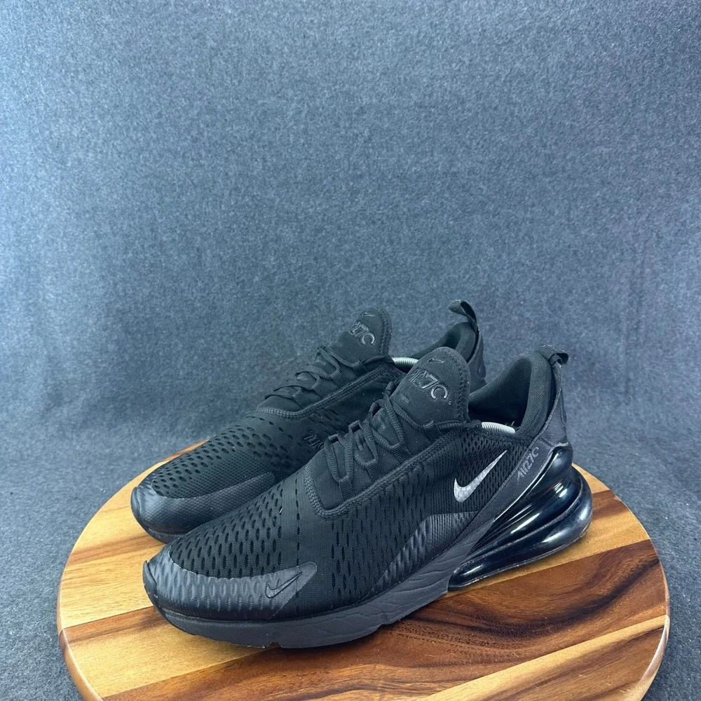 Nike Air Max 270 Triple Black Size 14 Men's Running Training Shoes AH8050-005